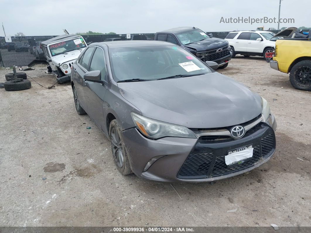 2016 Toyota Camry Se Gray vin: 4T1BF1FK4GU235652