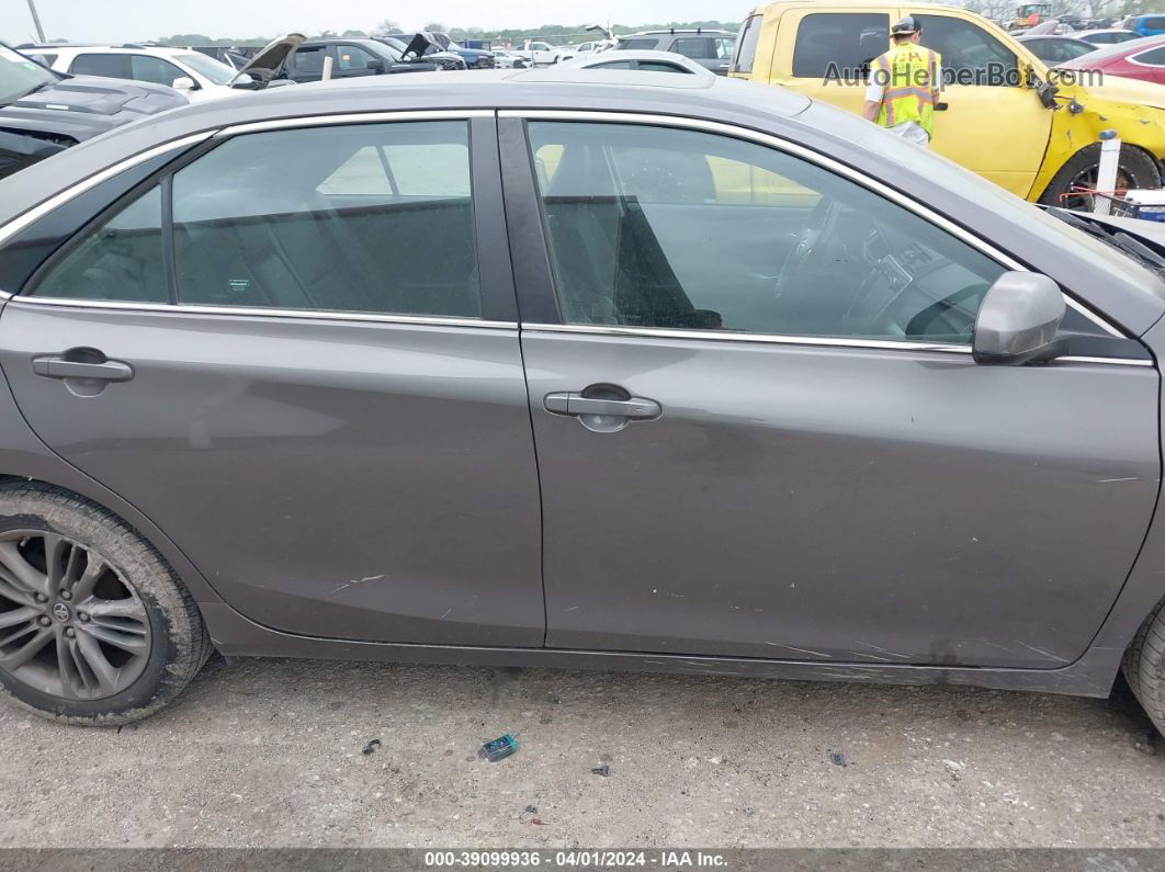 2016 Toyota Camry Se Gray vin: 4T1BF1FK4GU235652