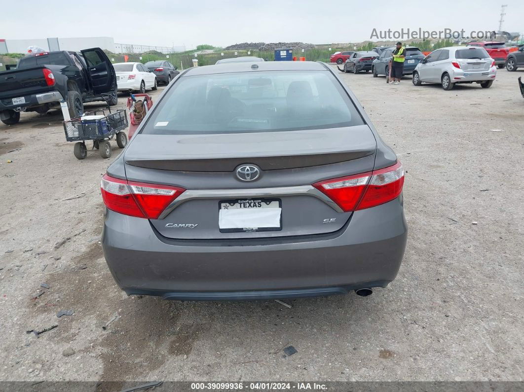 2016 Toyota Camry Se Серый vin: 4T1BF1FK4GU235652