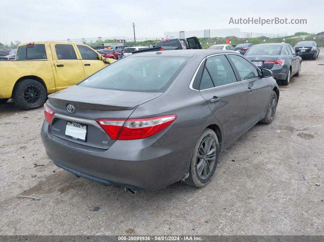 2016 Toyota Camry Se Gray vin: 4T1BF1FK4GU235652