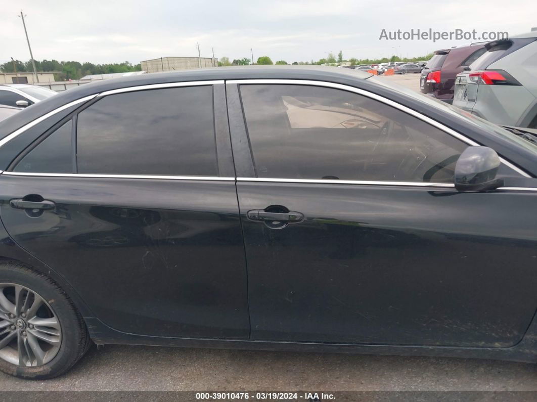 2016 Toyota Camry Se Black vin: 4T1BF1FK4GU266982