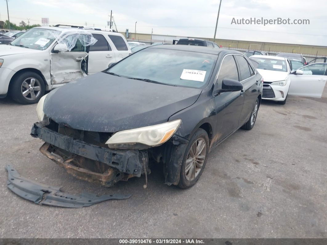 2016 Toyota Camry Se Black vin: 4T1BF1FK4GU266982