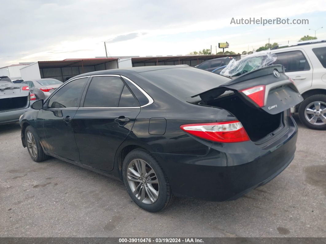 2016 Toyota Camry Se Black vin: 4T1BF1FK4GU266982