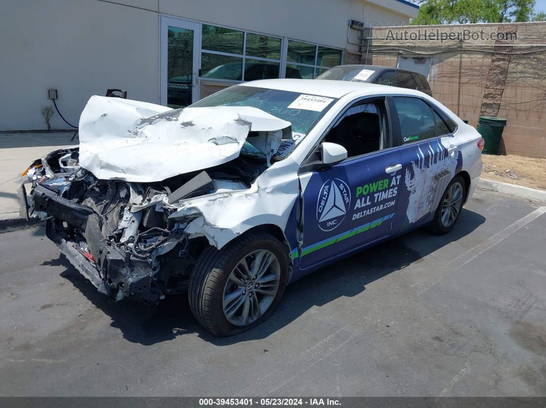 2016 Toyota Camry Se White vin: 4T1BF1FK4GU517323