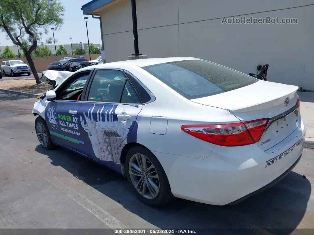 2016 Toyota Camry Se White vin: 4T1BF1FK4GU517323