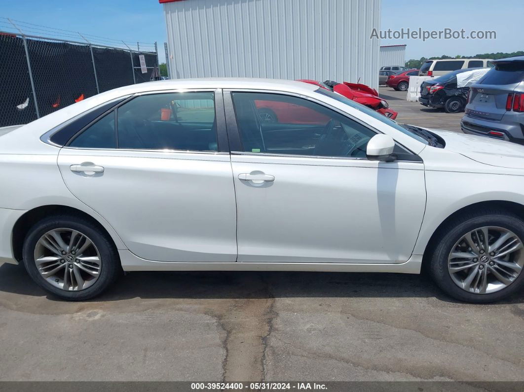 2016 Toyota Camry Se White vin: 4T1BF1FK4GU549463