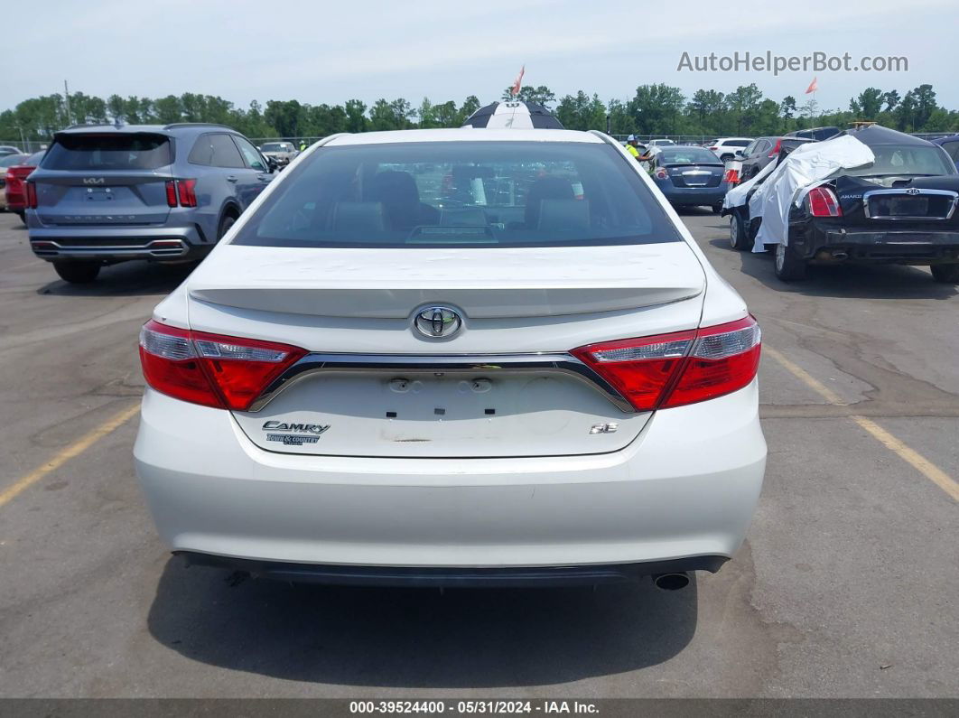 2016 Toyota Camry Se White vin: 4T1BF1FK4GU549463