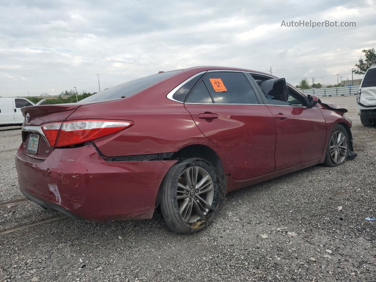 2016 Toyota Camry Le Burgundy vin: 4T1BF1FK4GU553433