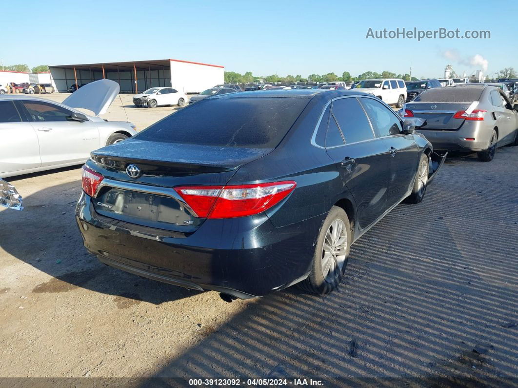 2016 Toyota Camry Se Black vin: 4T1BF1FK4GU569437