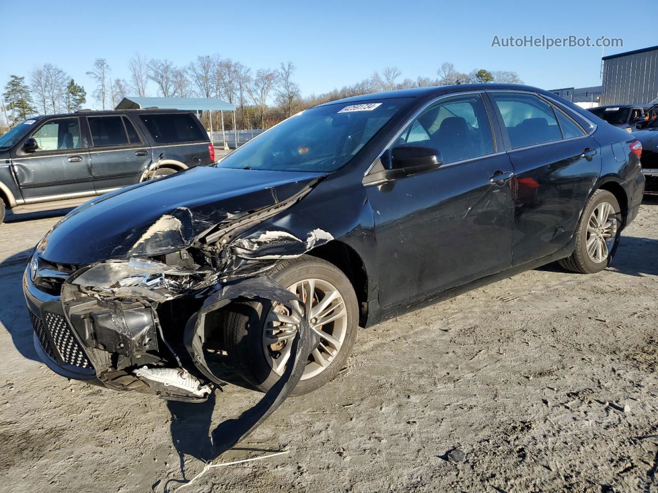 2016 Toyota Camry Le Black vin: 4T1BF1FK4GU571575