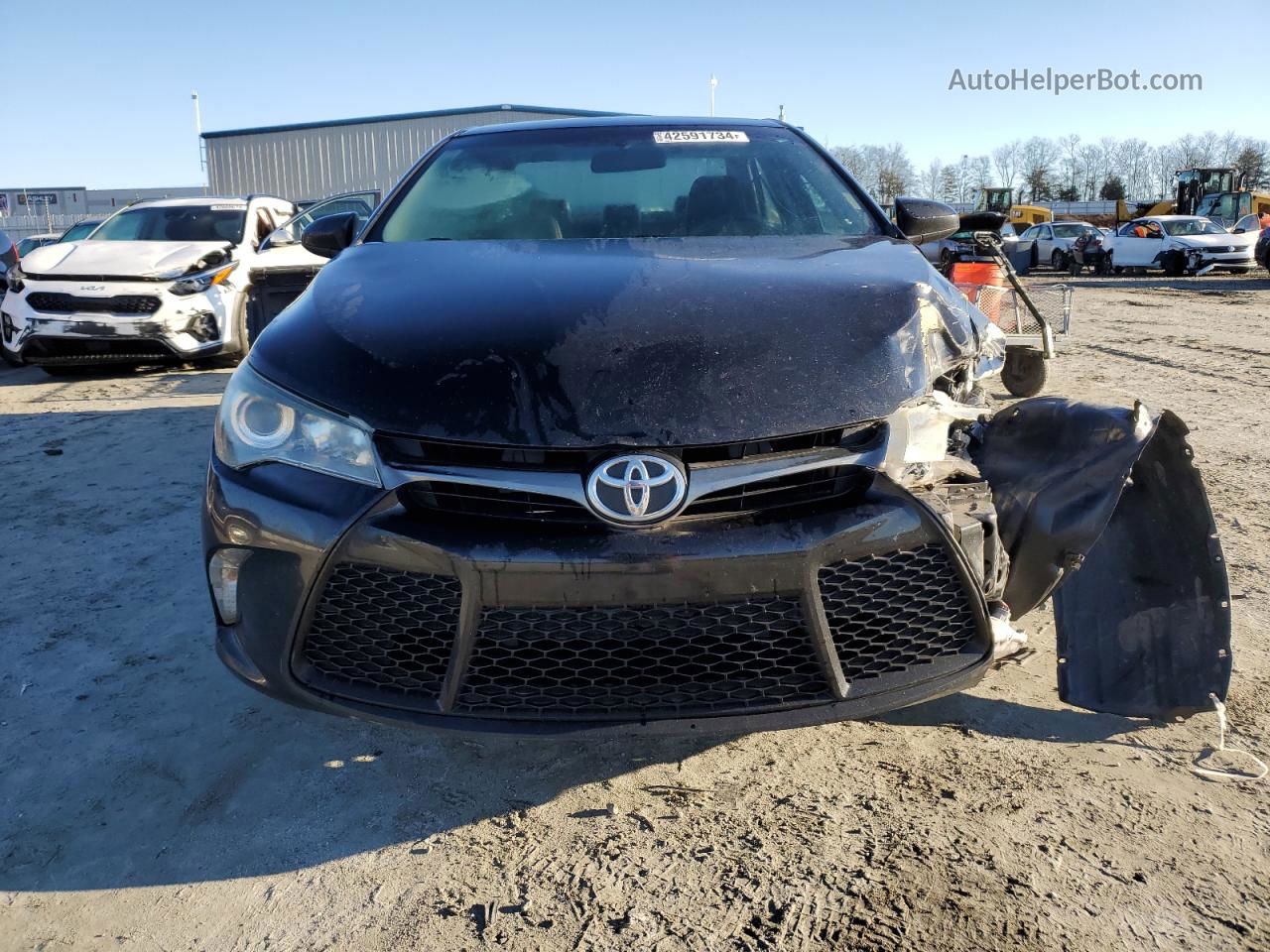 2016 Toyota Camry Le Черный vin: 4T1BF1FK4GU571575