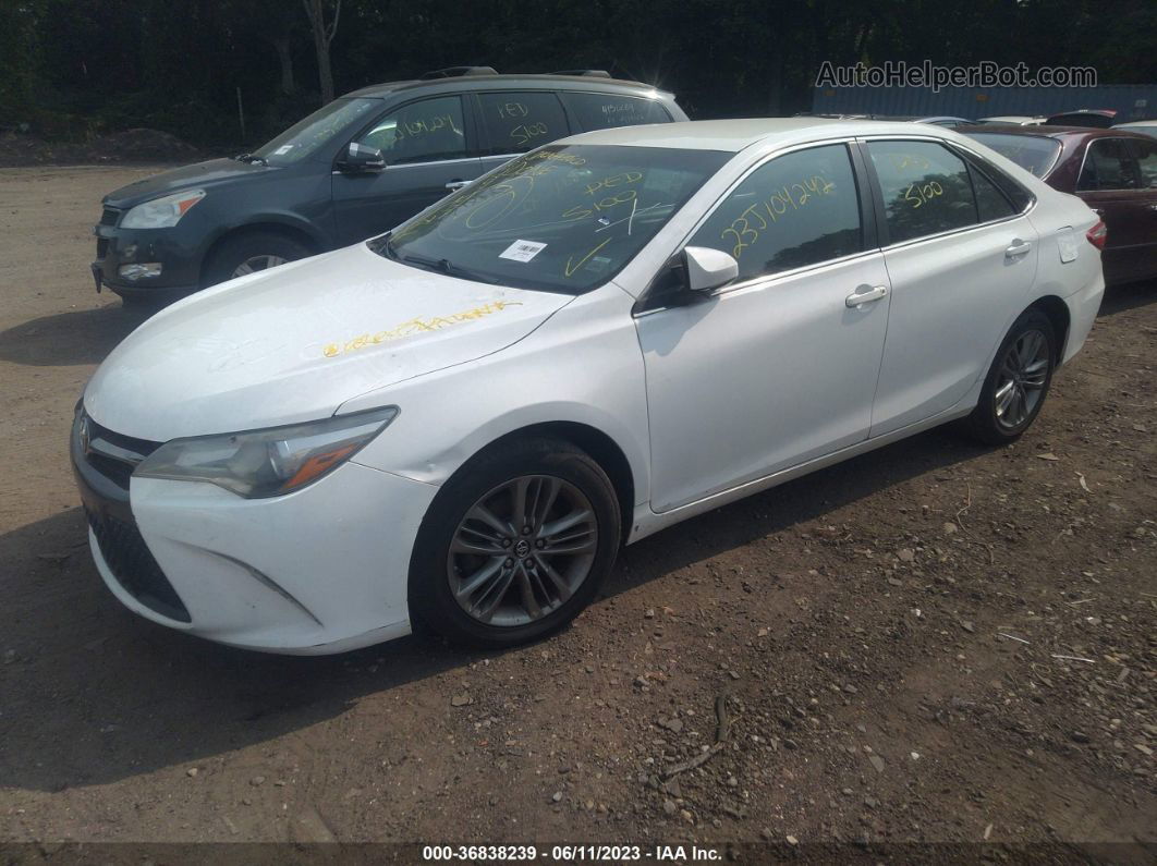 2016 Toyota Camry Xle/se/le/xse White vin: 4T1BF1FK4GU575447