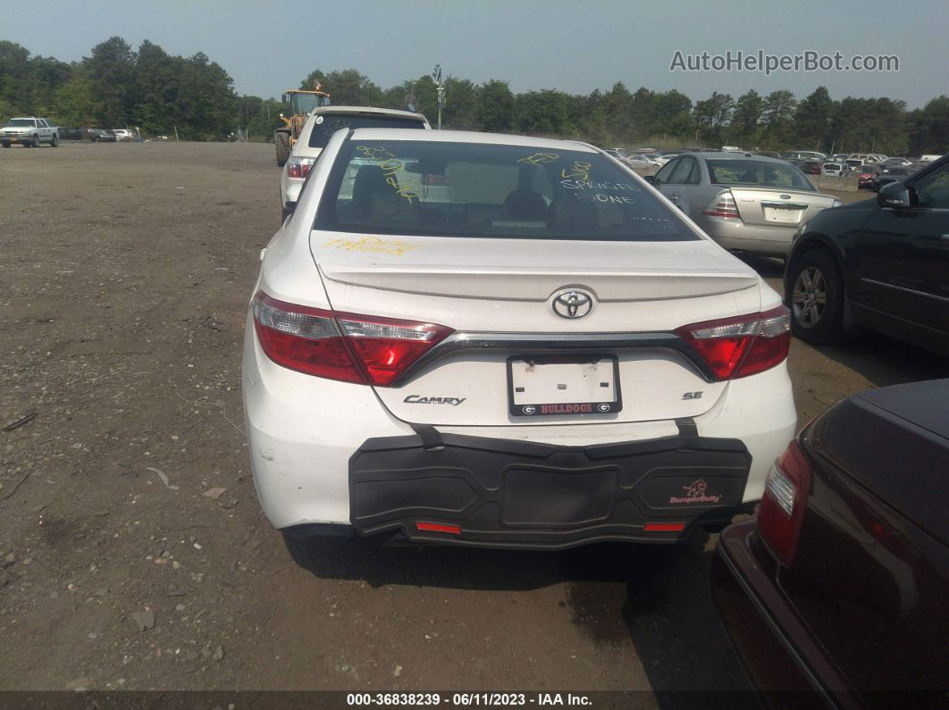 2016 Toyota Camry Xle/se/le/xse White vin: 4T1BF1FK4GU575447