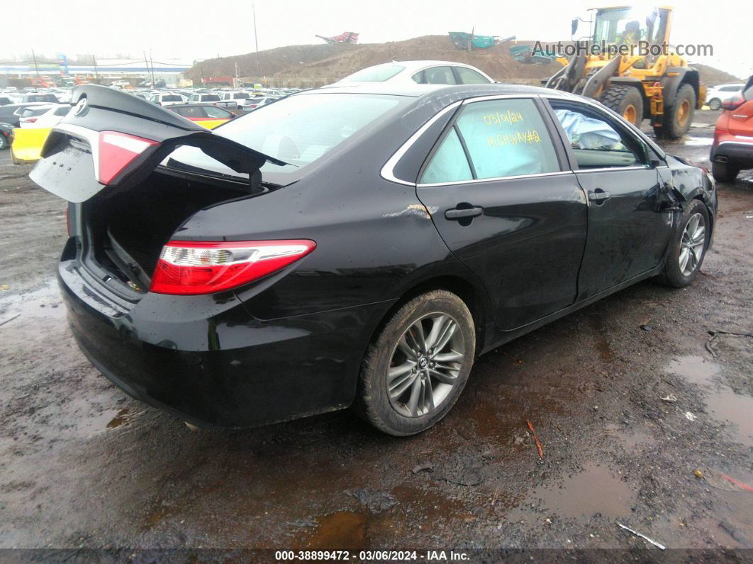 2017 Toyota Camry Se Black vin: 4T1BF1FK4HU301022