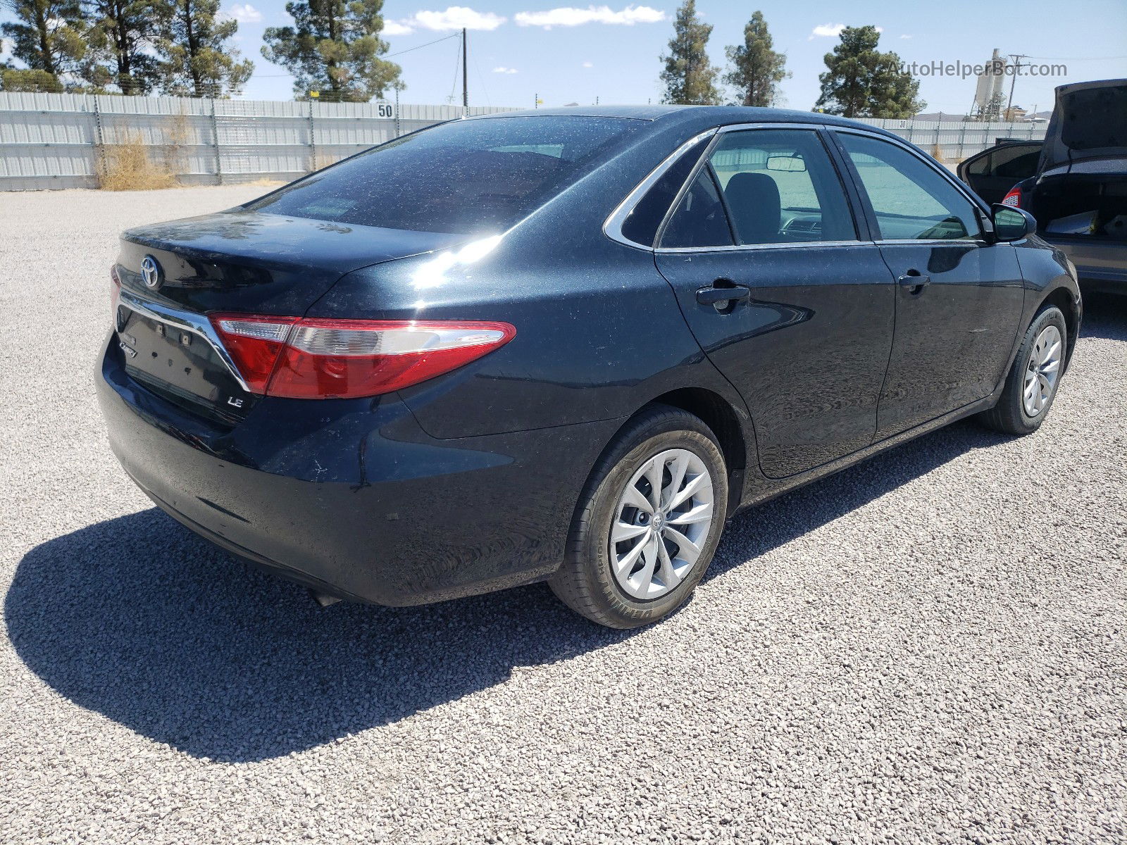 2017 Toyota Camry Le Черный vin: 4T1BF1FK4HU453074