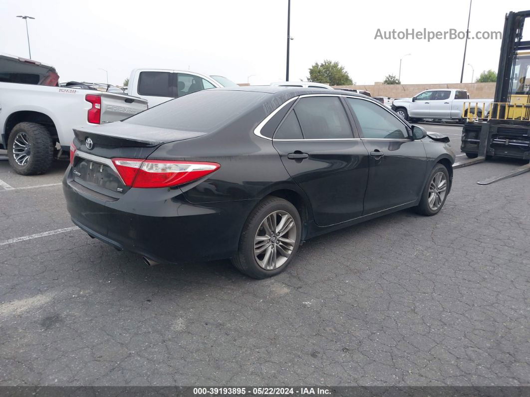 2017 Toyota Camry Se Black vin: 4T1BF1FK4HU642890