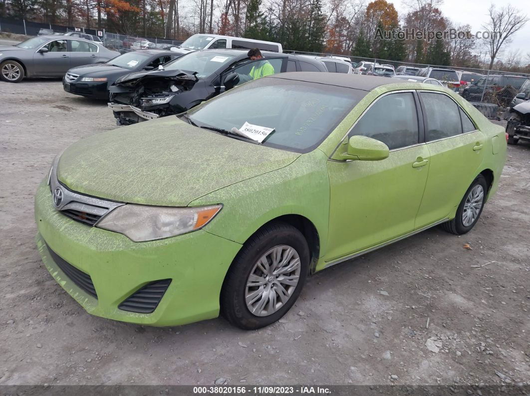 2012 Toyota Camry Le Зеленый vin: 4T1BF1FK5CU026642