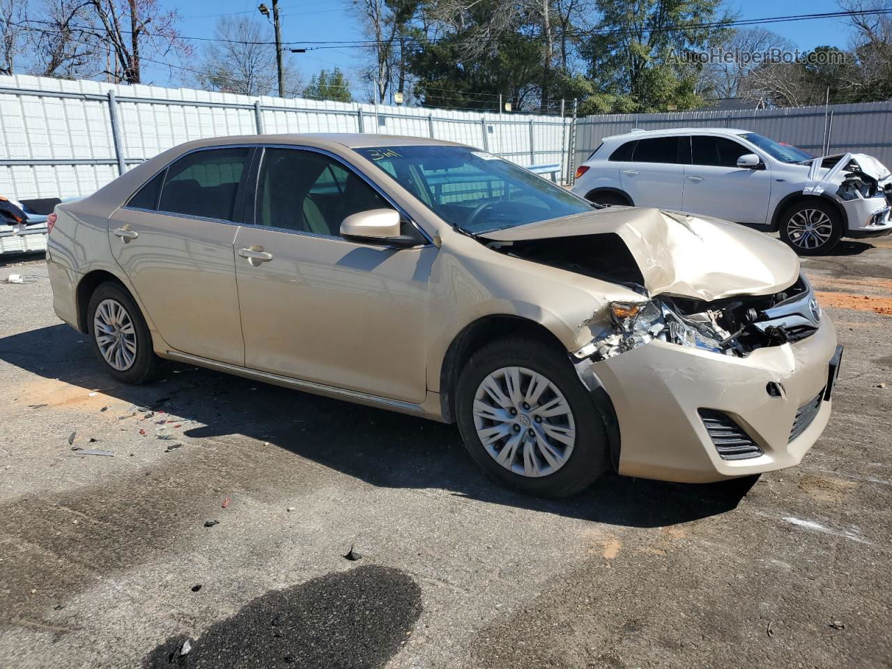 2012 Toyota Camry Base Золотой vin: 4T1BF1FK5CU064209