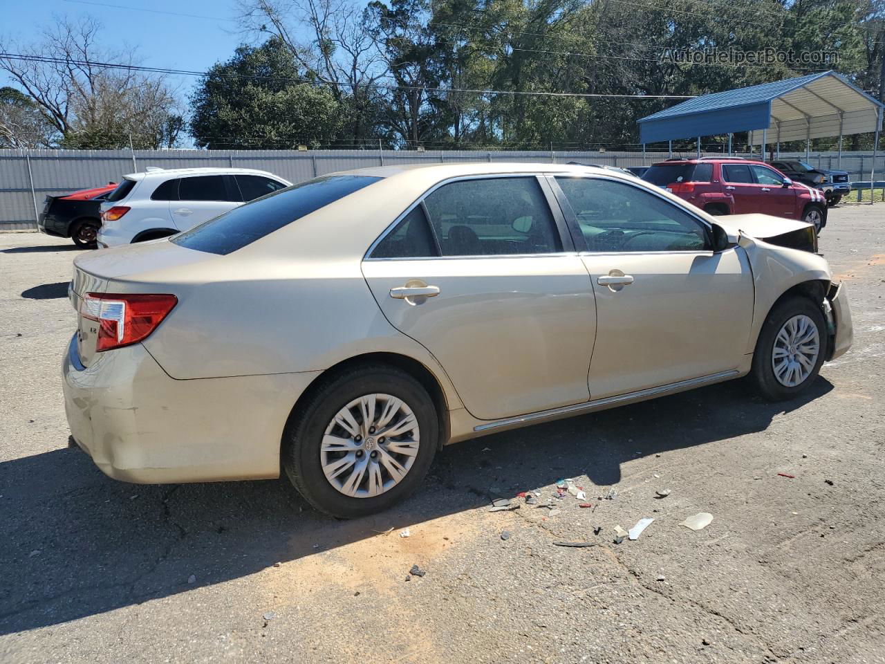 2012 Toyota Camry Base Золотой vin: 4T1BF1FK5CU064209