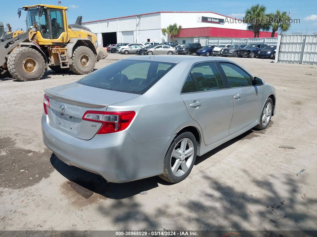 2012 Toyota Camry Se Silver vin: 4T1BF1FK5CU083844