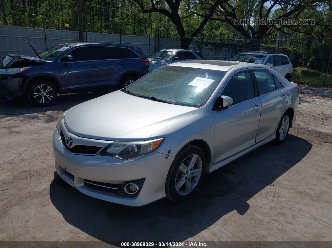 2012 Toyota Camry Se Silver vin: 4T1BF1FK5CU083844