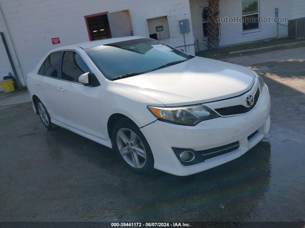 2012 Toyota Camry Se White vin: 4T1BF1FK5CU153066