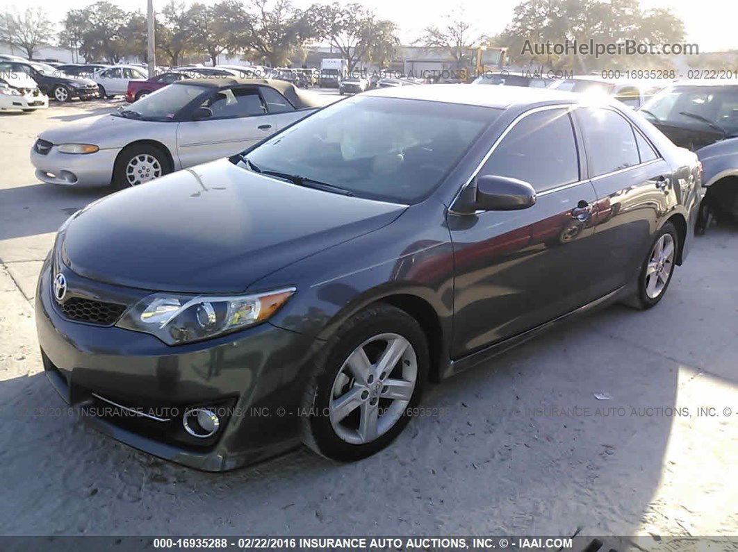 2012 Toyota Camry L/le/se/xle Gray vin: 4T1BF1FK5CU185483