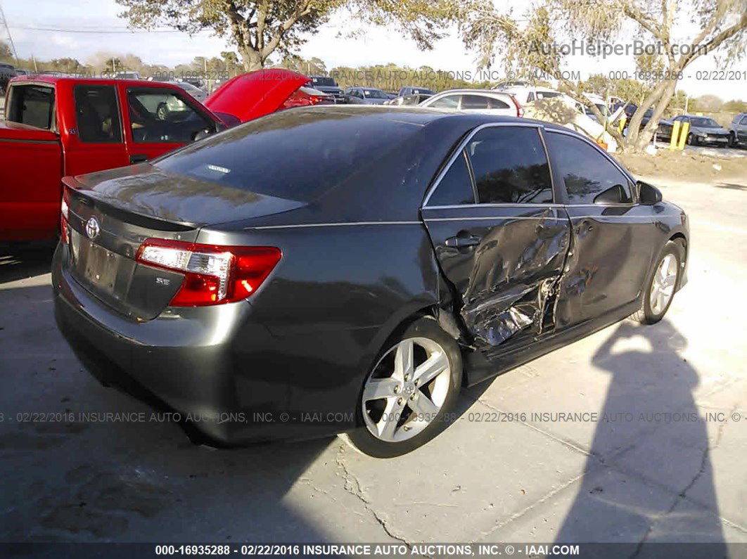 2012 Toyota Camry L/le/se/xle Gray vin: 4T1BF1FK5CU185483