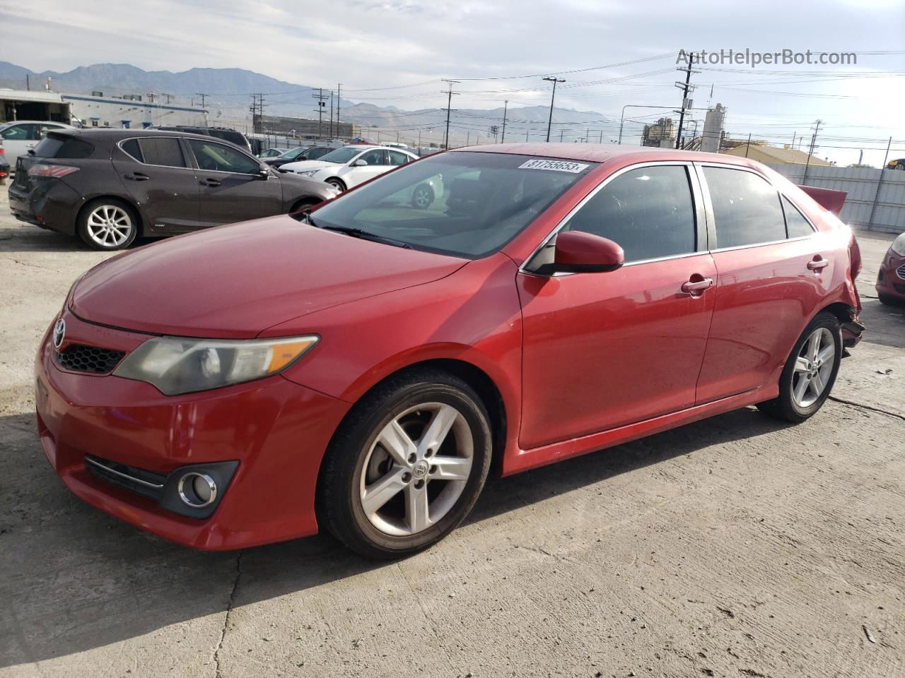 2012 Toyota Camry Base Red vin: 4T1BF1FK5CU508897