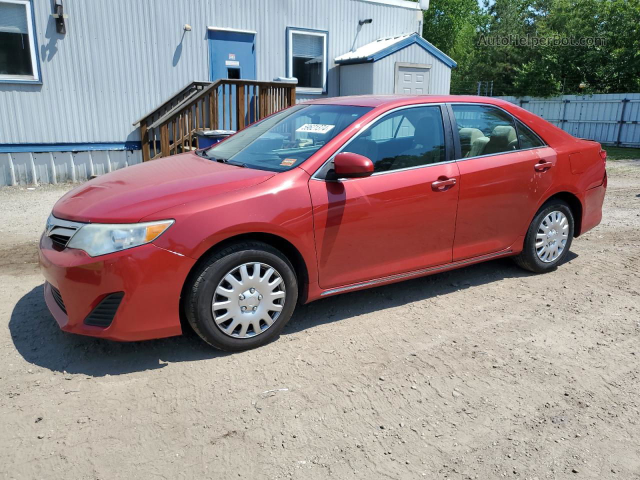 2012 Toyota Camry Base Red vin: 4T1BF1FK5CU577413