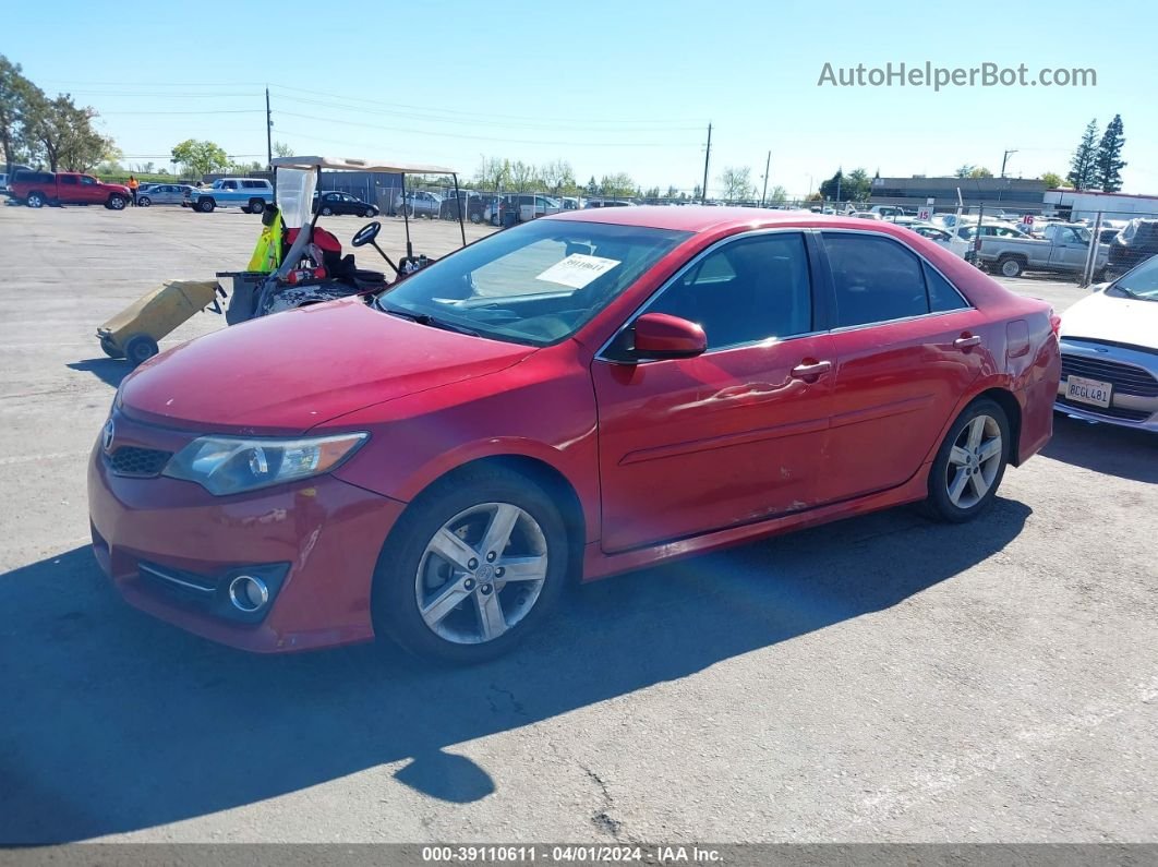 2012 Toyota Camry Se Red vin: 4T1BF1FK5CU599878