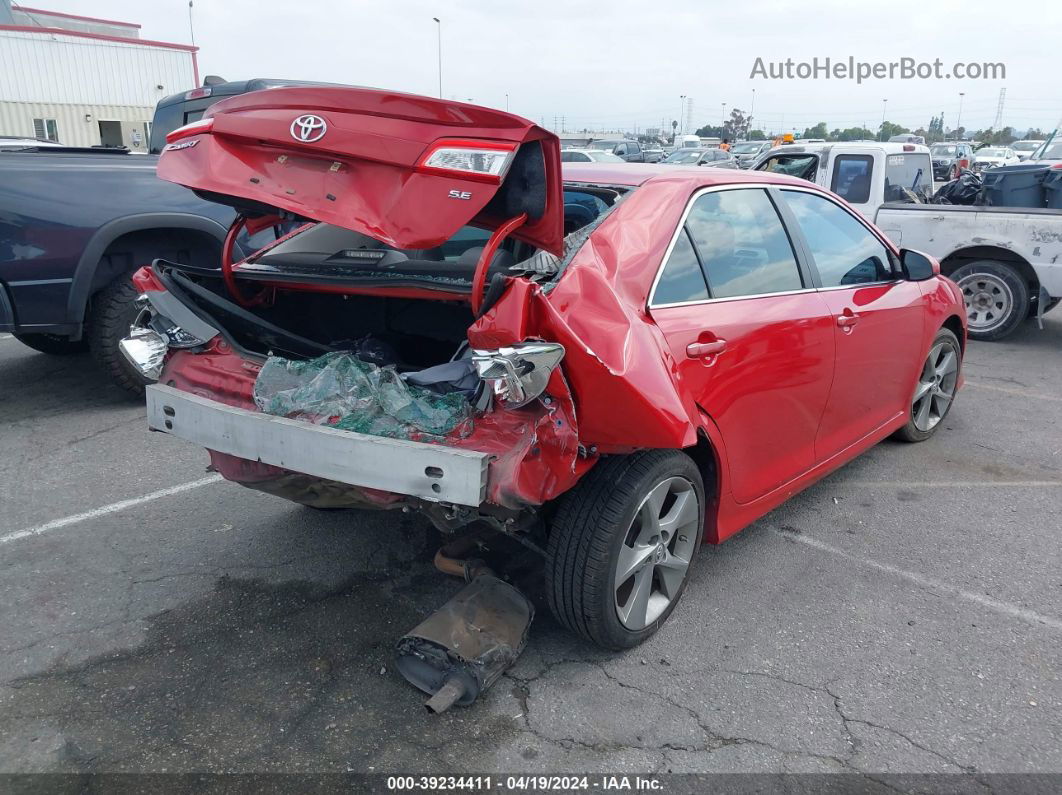 2012 Toyota Camry Se Limited Edition Red vin: 4T1BF1FK5CU612130