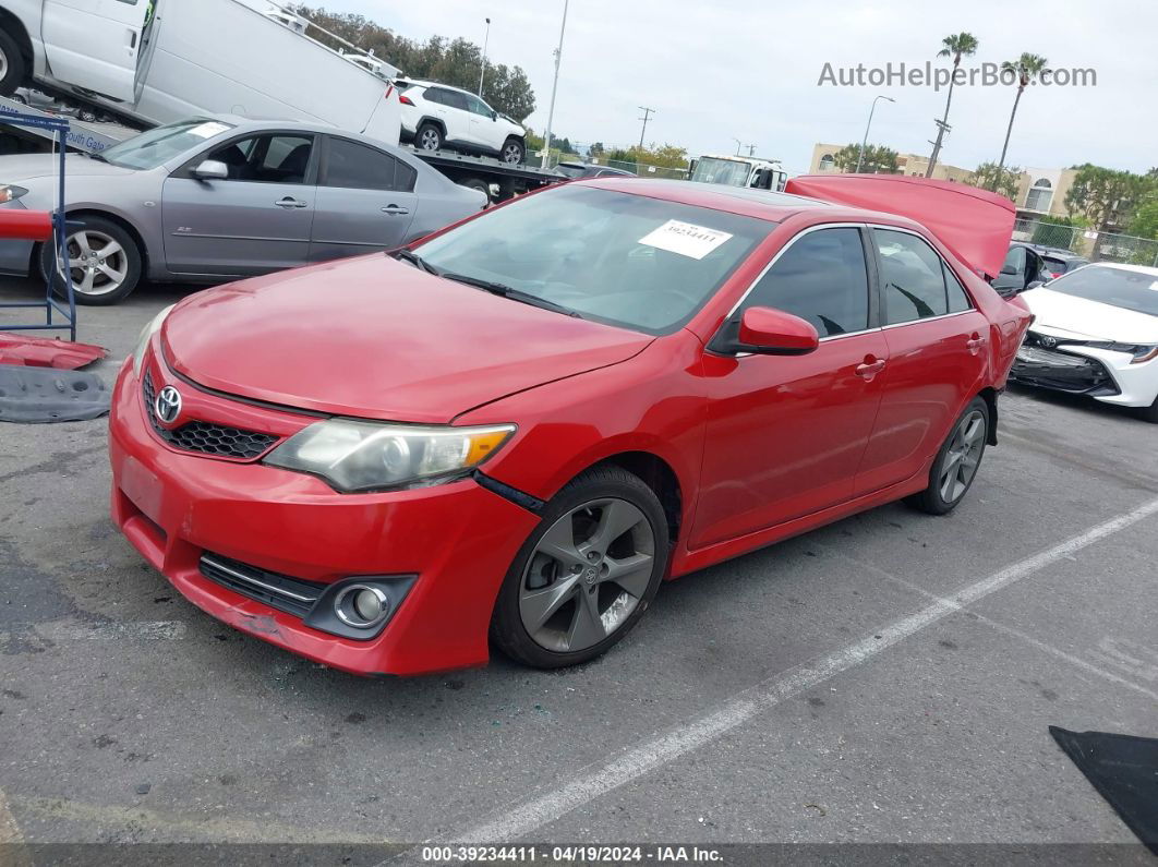 2012 Toyota Camry Se Limited Edition Red vin: 4T1BF1FK5CU612130