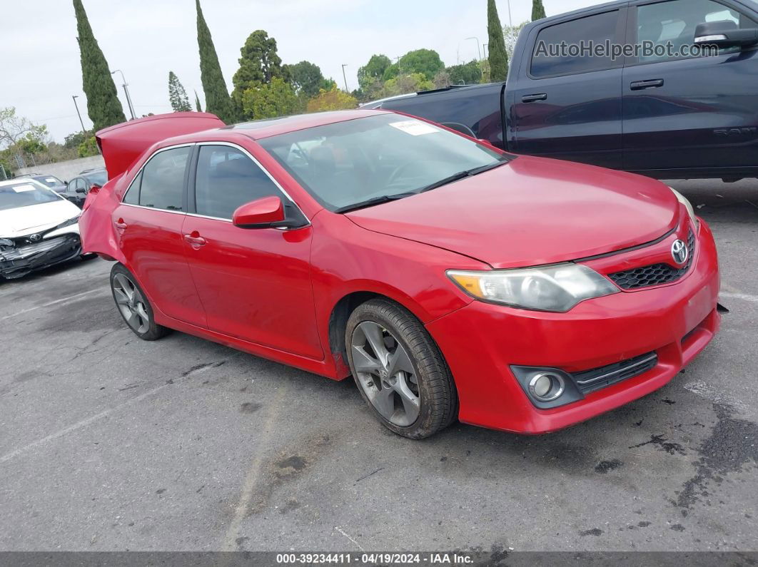 2012 Toyota Camry Se Limited Edition Red vin: 4T1BF1FK5CU612130