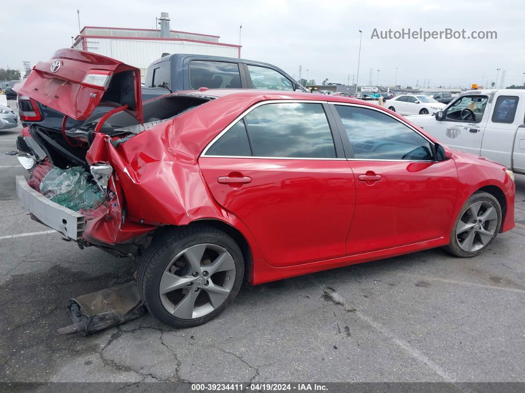 2012 Toyota Camry Se Limited Edition Red vin: 4T1BF1FK5CU612130