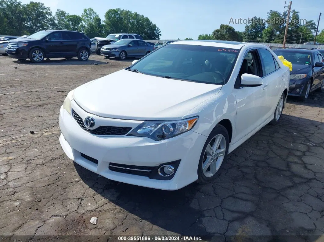 2012 Toyota Camry Se White vin: 4T1BF1FK5CU615206