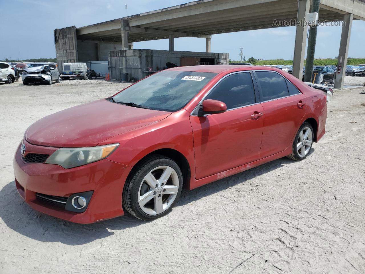 2012 Toyota Camry Base Red vin: 4T1BF1FK5CU630305