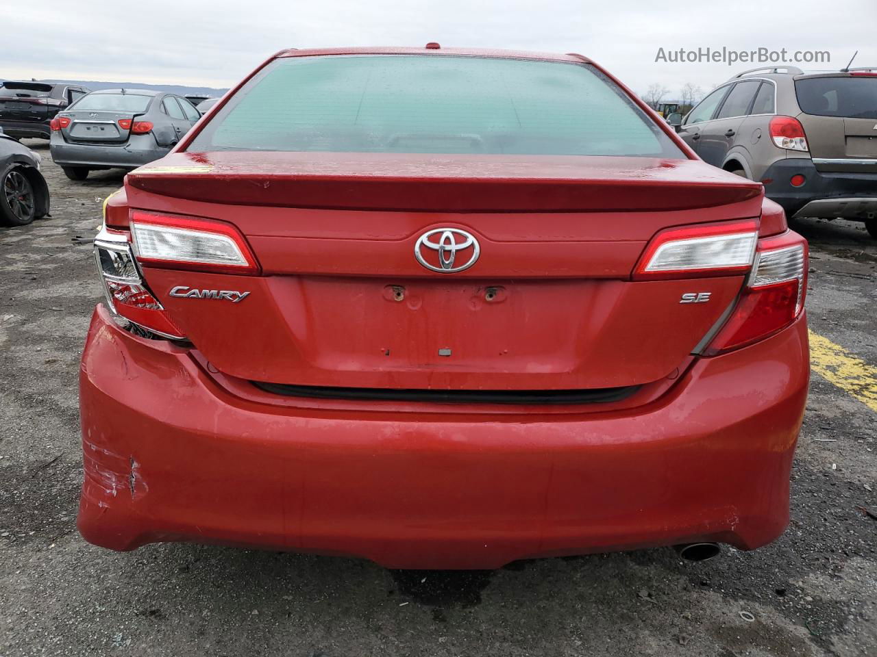 2012 Toyota Camry Base Red vin: 4T1BF1FK5CU631003