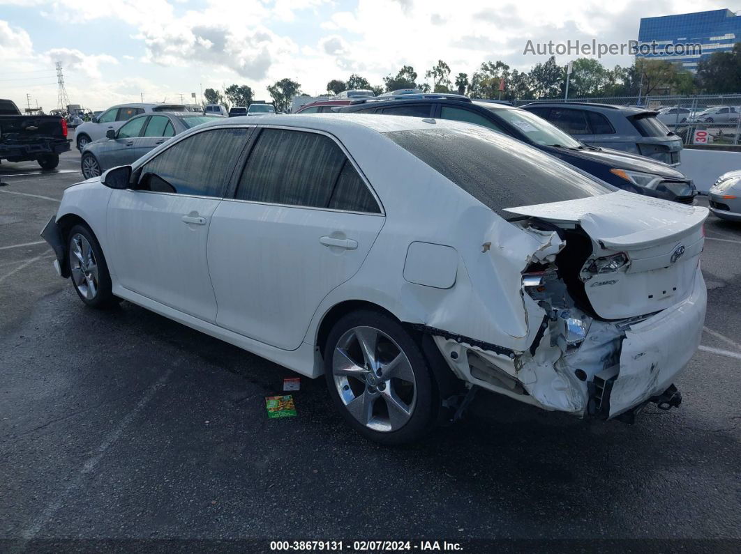 2012 Toyota Camry Se Limited Edition White vin: 4T1BF1FK5CU632457