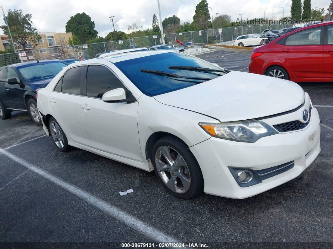 2012 Toyota Camry Se Limited Edition White vin: 4T1BF1FK5CU632457