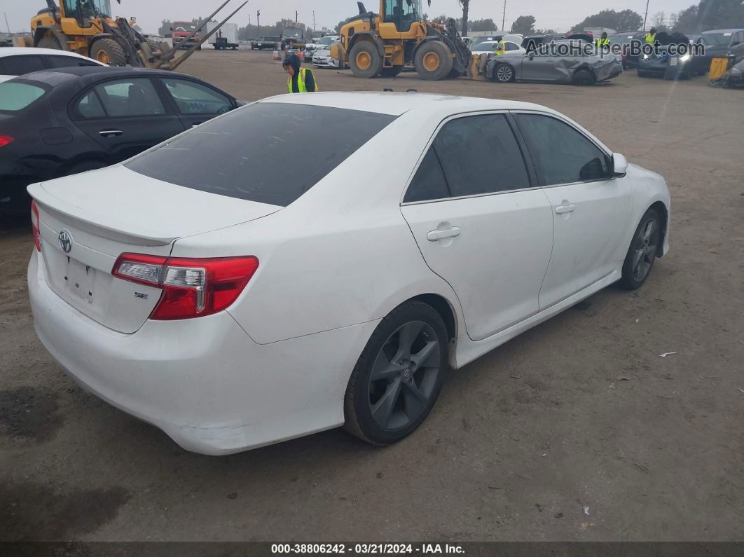 2014 Toyota Camry Se Sport White vin: 4T1BF1FK5EU425148