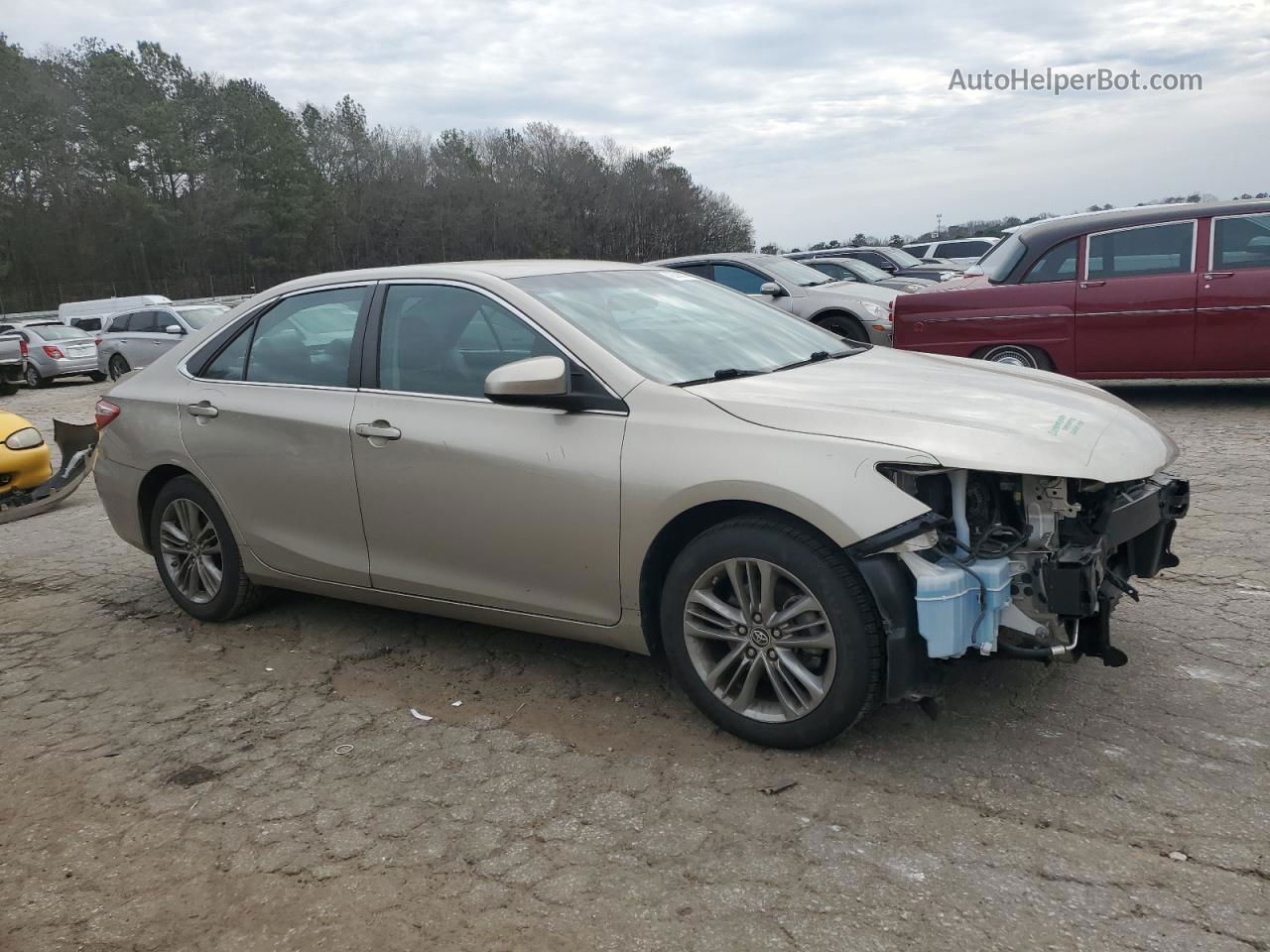 2016 Toyota Camry Le Бежевый vin: 4T1BF1FK5GU173856