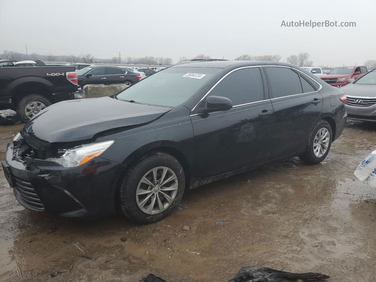 2016 Toyota Camry Le Black vin: 4T1BF1FK5GU181293