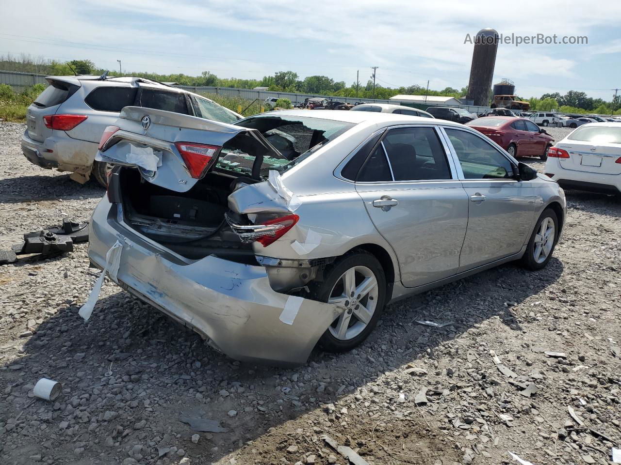 2016 Toyota Camry Le Gray vin: 4T1BF1FK5GU547236