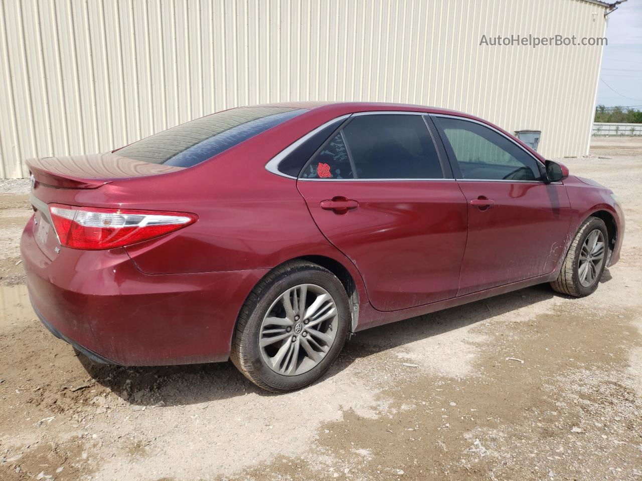 2016 Toyota Camry Le Бордовый vin: 4T1BF1FK5GU557202