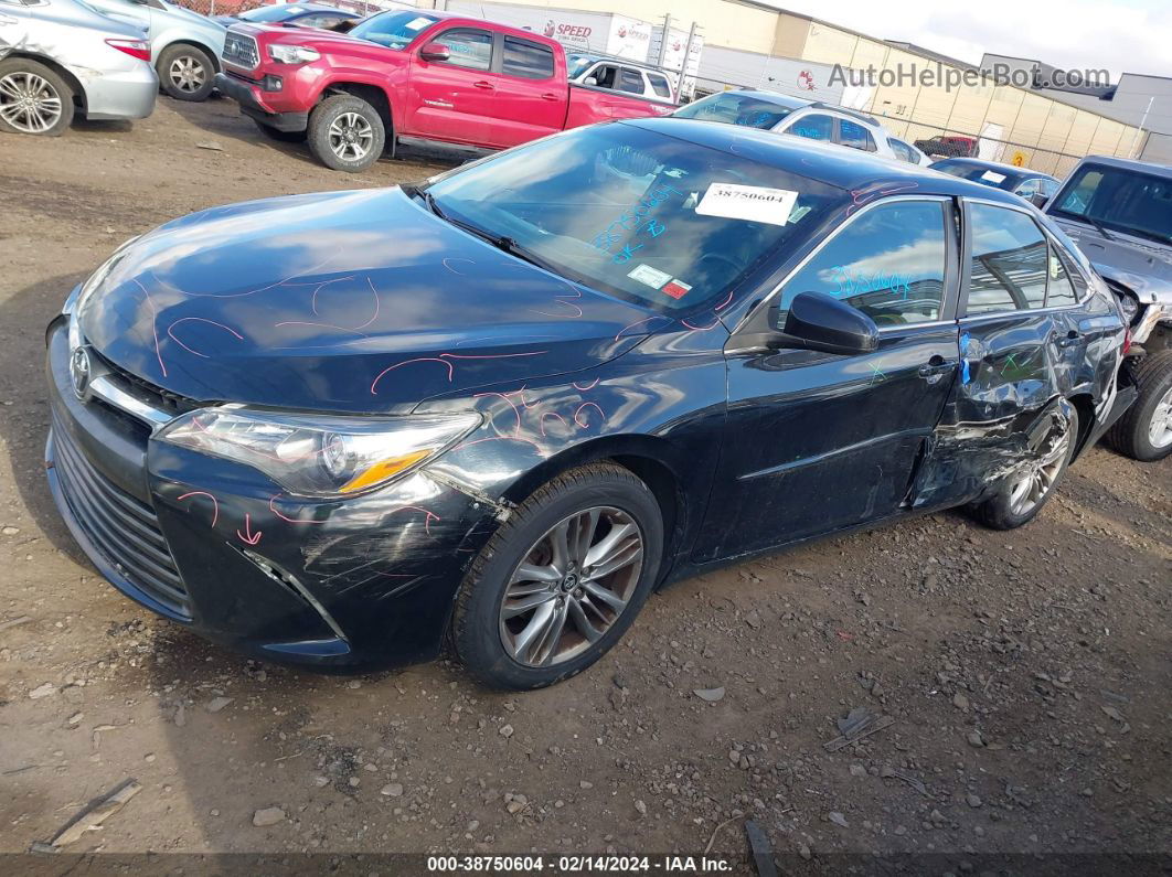 2016 Toyota Camry Se Black vin: 4T1BF1FK5GU558334