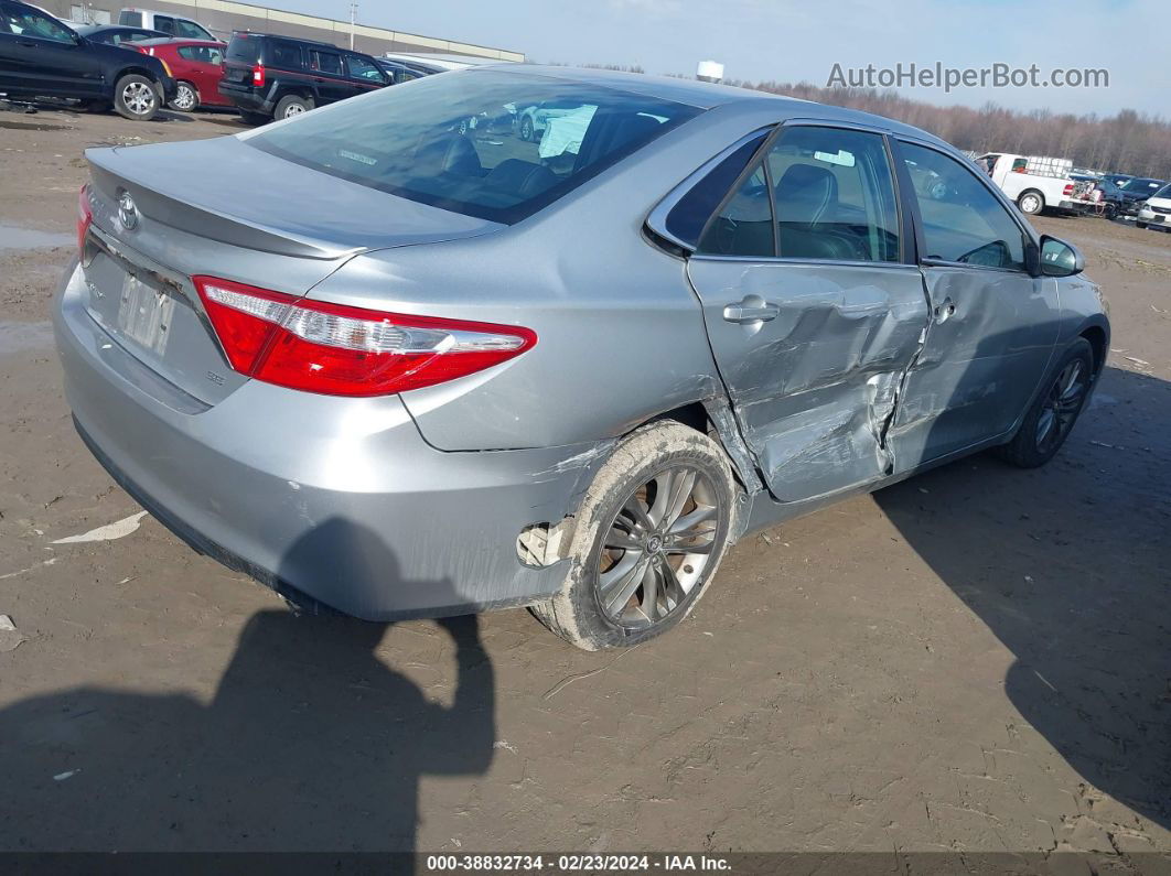 2016 Toyota Camry Se Silver vin: 4T1BF1FK5GU571858