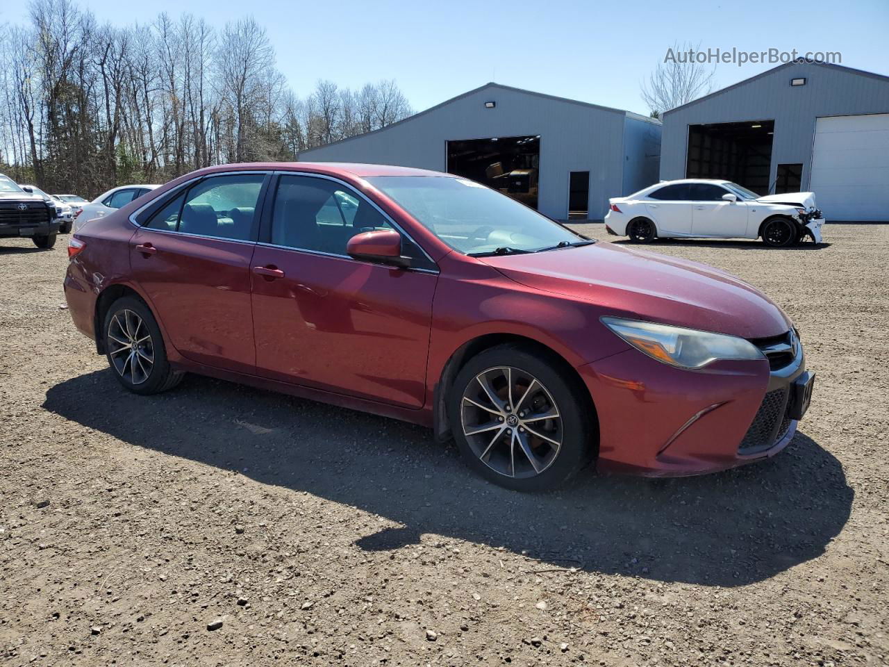 2016 Toyota Camry Le Темно-бордовый vin: 4T1BF1FK5GU589504