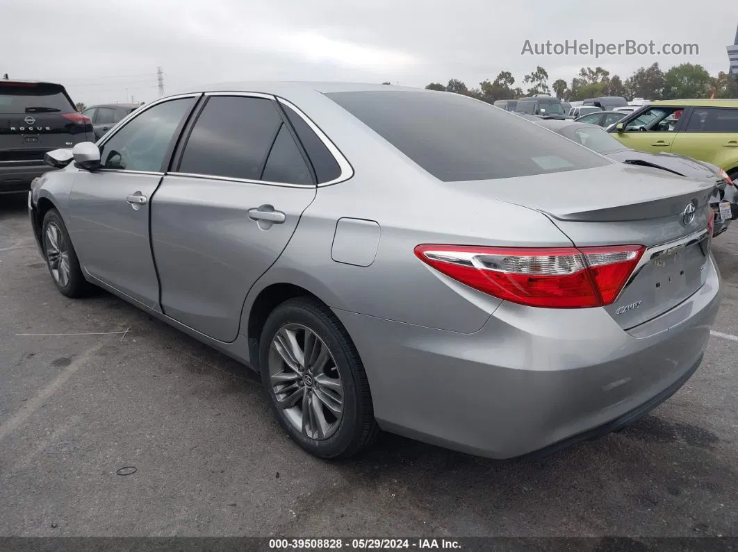 2017 Toyota Camry Se Silver vin: 4T1BF1FK5HU375954