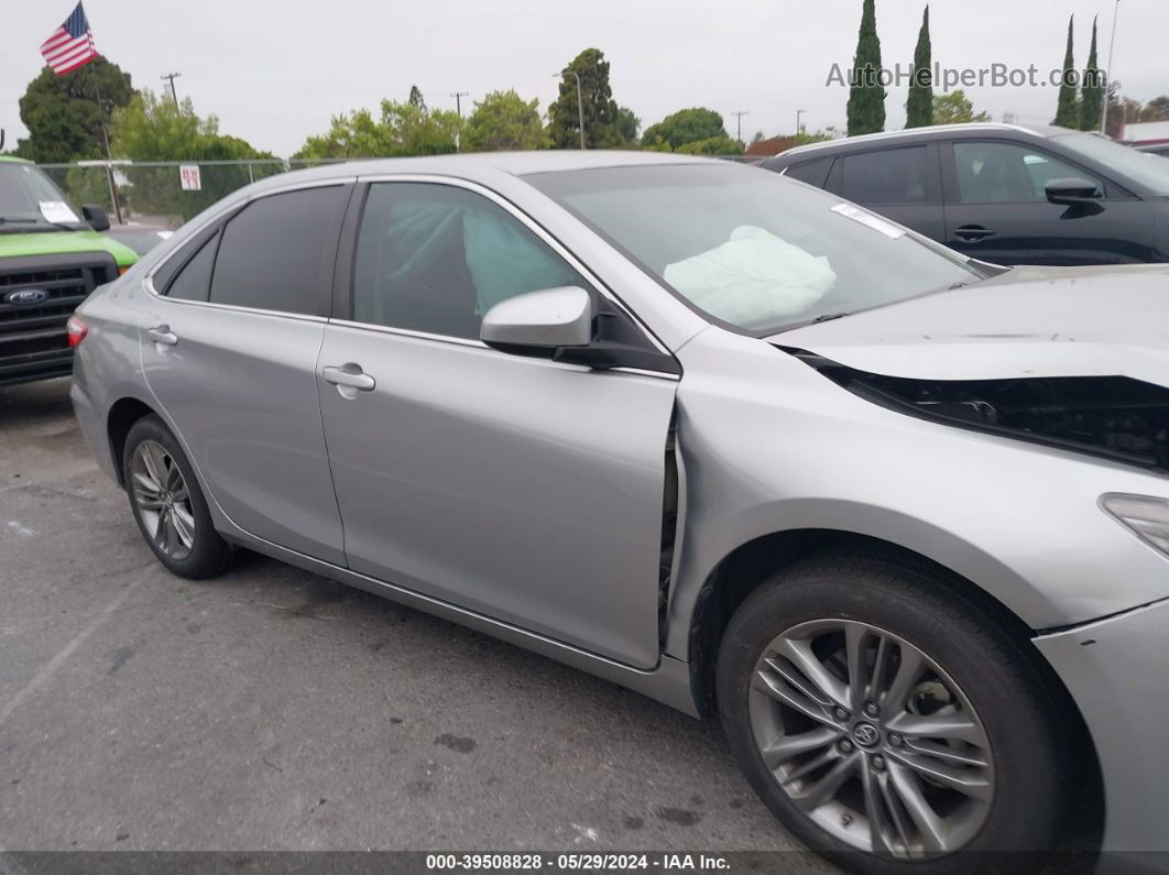 2017 Toyota Camry Se Silver vin: 4T1BF1FK5HU375954